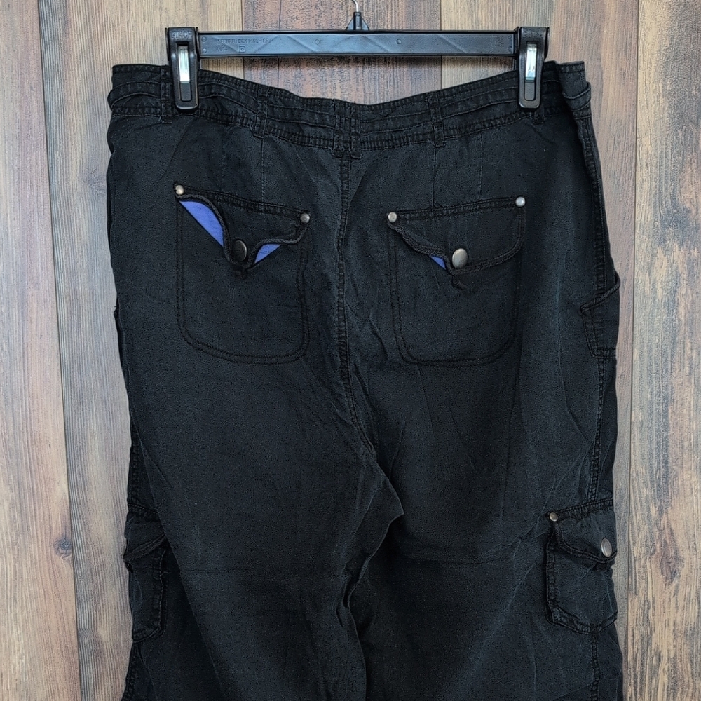 Lane Bryant Women's Black Capri Crop Chino Pants 18 C376 - Picture 4 of 7